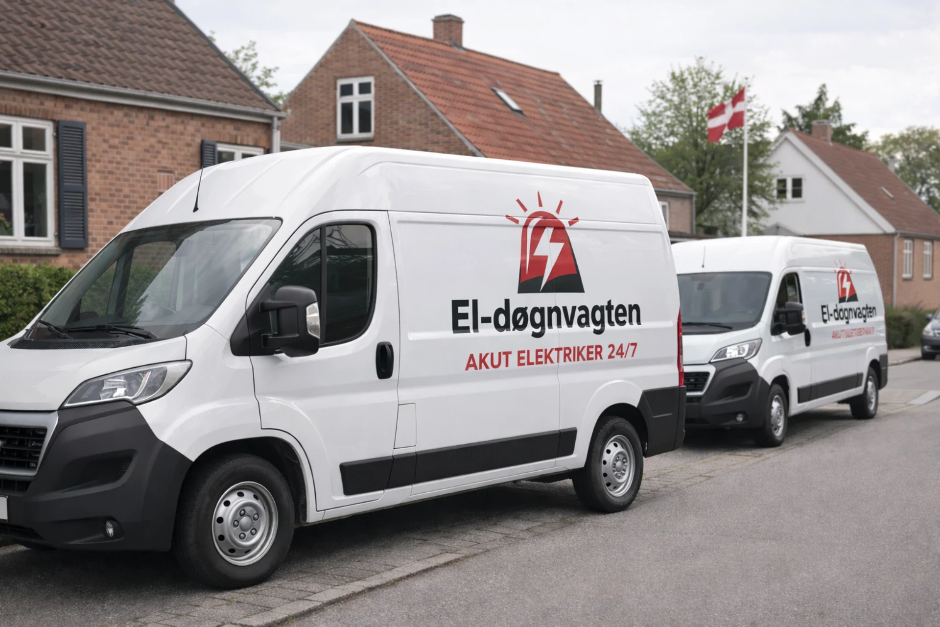 El-døgnvagten elektriker service til dækningsområder i hele Danmark.